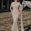 Champagne Silk Gown “Seraphine” DR023
